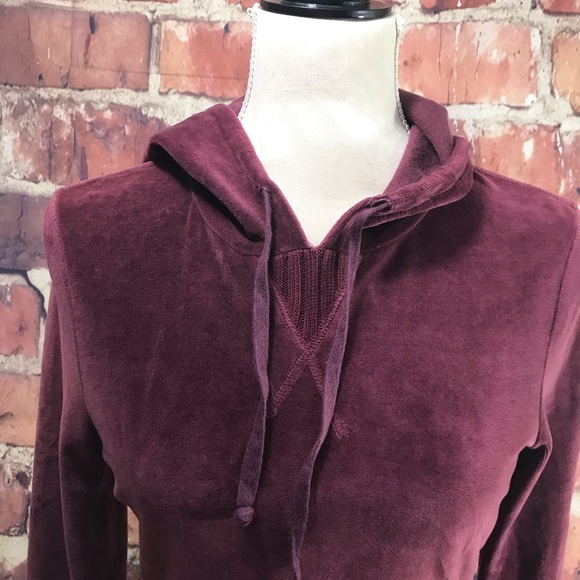 CALVIN KLEIN VELOUR CROPPED HOODIE M - Picture 3 of 8
